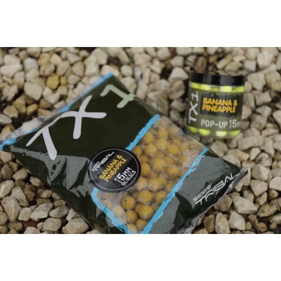 Shimano Tribal TX1 Banana And Pineapple Boilies 20mm 1kg 2 Shimano Tribal TX1 Banana And Pineapple Boilies 20mm 1kg – Bild 2